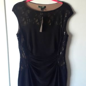 Lauren Ralph Lauren size 14 gorgeous black dress.